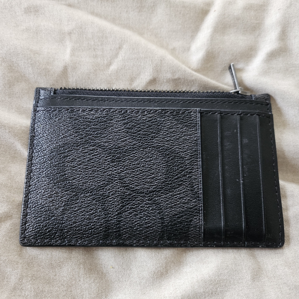 Black Leather Card Holder